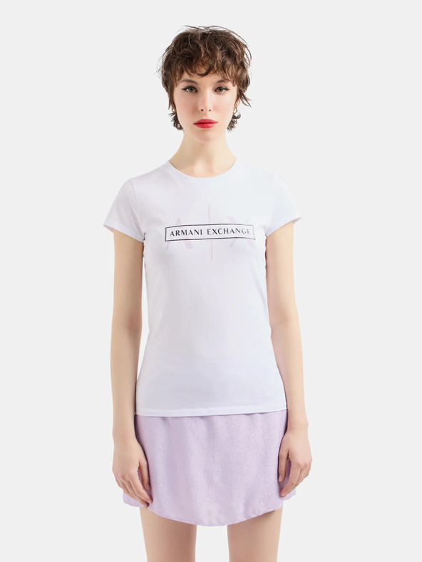 Armani Exchange Weißes T-Shirt für Frauen Armani Exchange