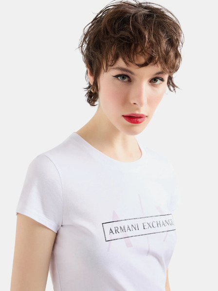 Armani Exchange Weißes T-Shirt für Frauen Armani Exchange