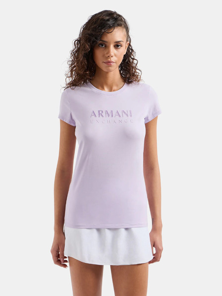 Armani Exchange Hellviolettes T-Shirt für Frauen Armani Exchange