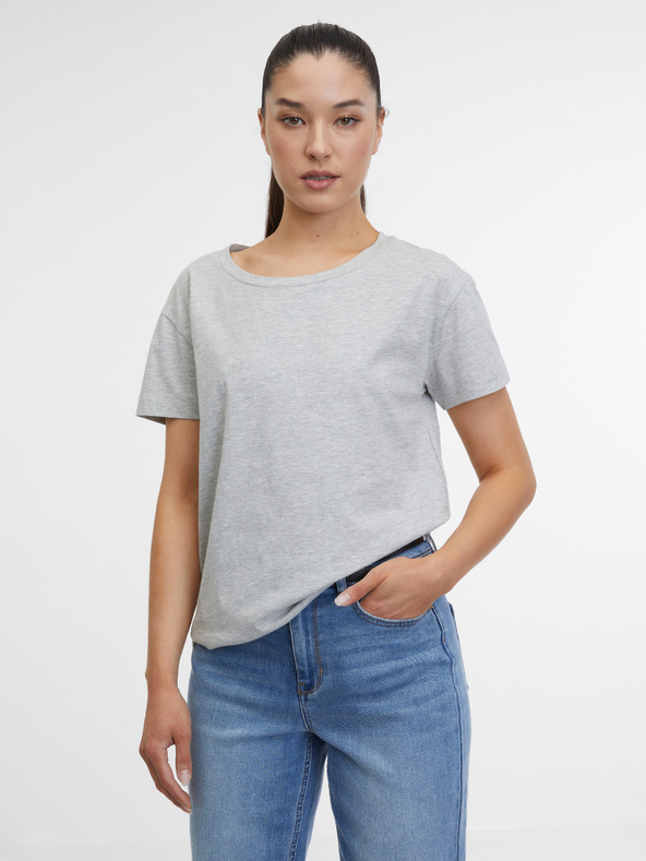 Orsay Graues Damen-T-Shirt ORSAY