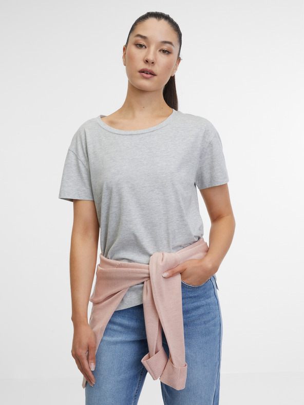 Orsay Graues Damen-T-Shirt ORSAY