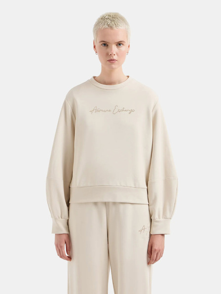 Armani Exchange Beige Damen-Sweatshirt Armani Exchange