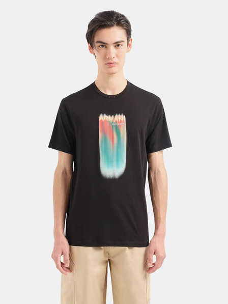 Armani Exchange Schwarzes Armani Exchange-T-Shirt für Herren