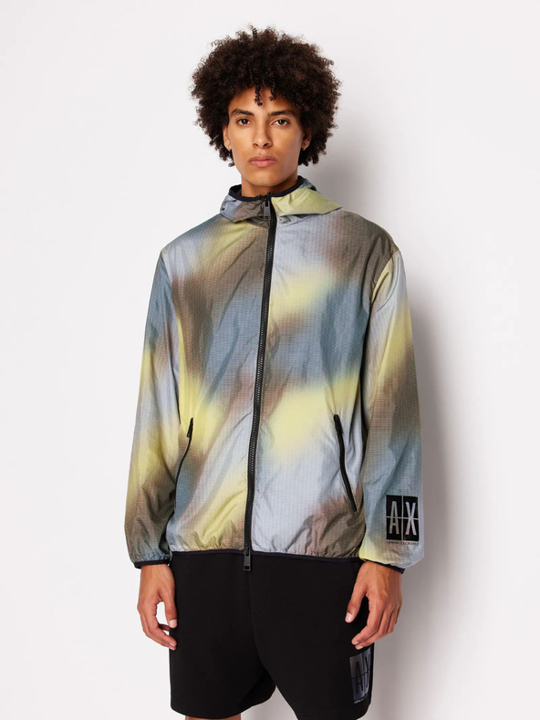 Armani Exchange Gelbe und graue leichte Herrenjacke Armani Exchange