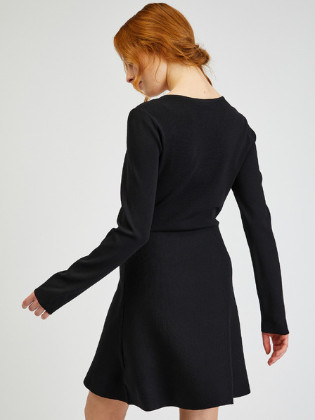 Armani Exchange Schwarzes Pulloverkleid für Frauen Armani Exchange