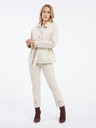 Orsay Beige gemusterte Damen-Jeansjacke ORSAY