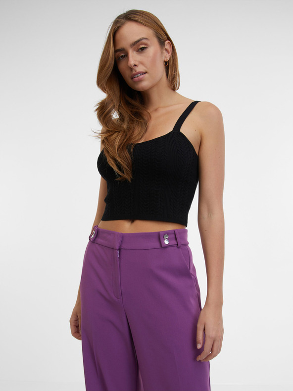 Orsay Lila gerade Damenhose ORSAY