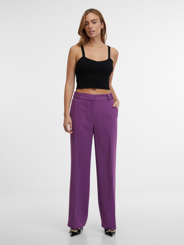 Orsay Lila gerade Damenhose ORSAY