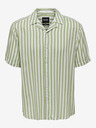 ONLY & SONS Weiß-grün gestreiftes Kurzarmhemd für Herren ONLY & SONS Wayne