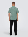 ONLY & SONS Weiß-grün gestreiftes Kurzarmhemd für Herren ONLY & SONS Wayne