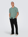 ONLY & SONS Weiß-grün gestreiftes Kurzarmhemd für Herren ONLY & SONS Wayne