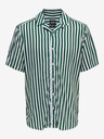 ONLY & SONS Weiß-grün gestreiftes Kurzarmhemd für Herren ONLY & SONS Wayne
