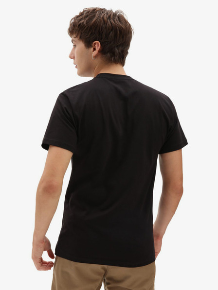 Vans Schwarzes Vans Full Patch bedrucktes Herrenhemd
