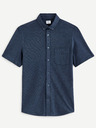 Celio Dunkelblaues Herrenhemd Celio Barik kurzarm