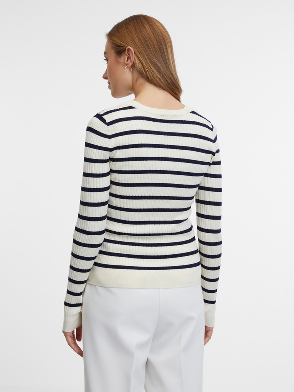 Orsay Creme gestreifter Damen CardiganORSAY