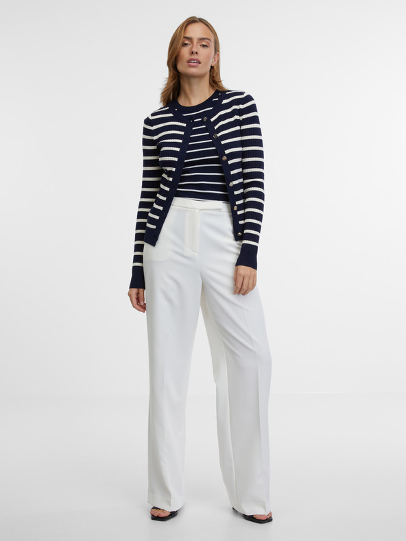 Orsay Dunkelblauer gestreifter Damen-Cardigan ORSAY