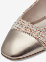 Tamaris Orange und beige gemusterte Damen Ballerinas Tamaris