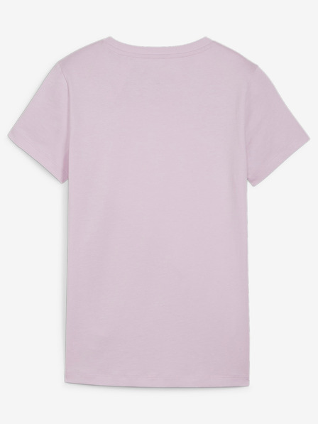 Puma Weißes und rosa Puma Power Tee für Damen