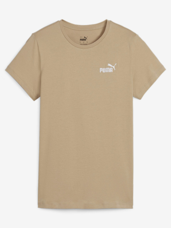 Puma Beige Puma ESS+ Stickerei Tee