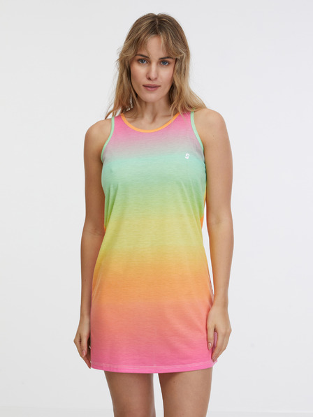 Sam 73 Gelb- und rosafarbenes Damenkleid SAM 73 Renee
