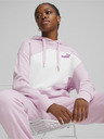 Puma Weißer und pinker Puma Power Hoodie TR für Damen