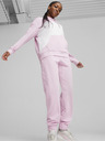 Puma Weißer und pinker Puma Power Hoodie TR für Damen