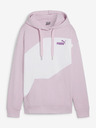 Puma Weißer und pinker Puma Power Hoodie TR für Damen