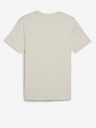 Puma Cremefarbenes Herren Puma Classics Logo Tee
