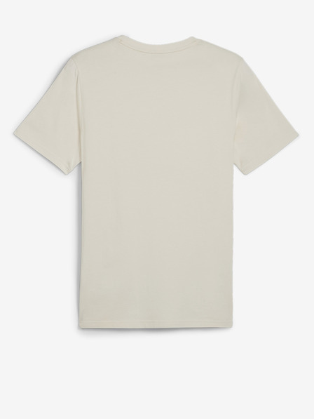 Puma Cremefarbenes Herren Puma Classics Logo Tee