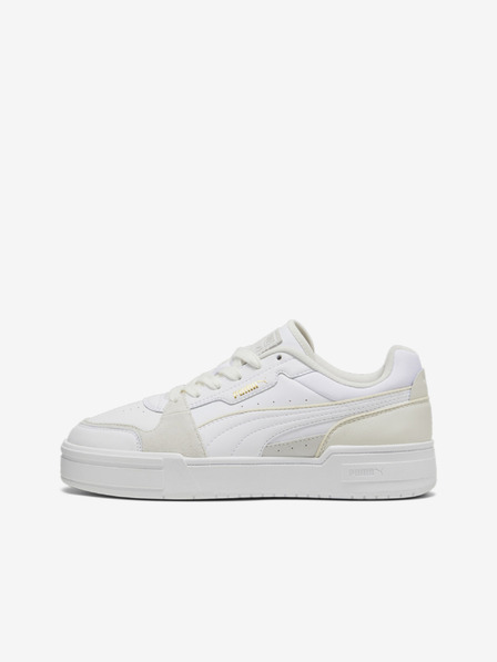 Puma Weiße Herren-Turnschuhe aus Leder Puma CA Pro Lux III