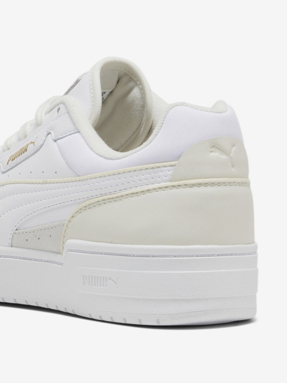 Puma Weiße Herren-Turnschuhe aus Leder Puma CA Pro Lux III