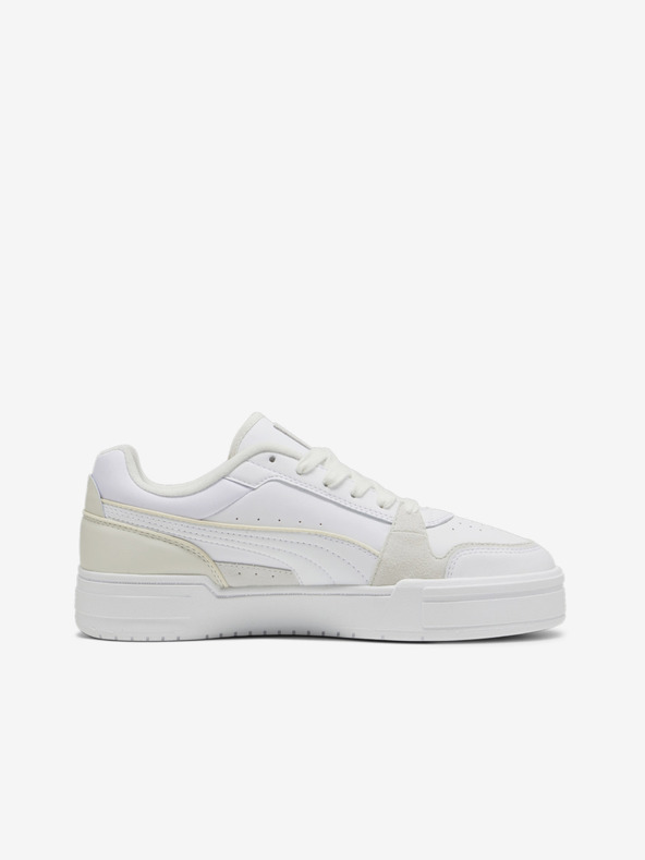 Puma Weiße Herren-Turnschuhe aus Leder Puma CA Pro Lux III