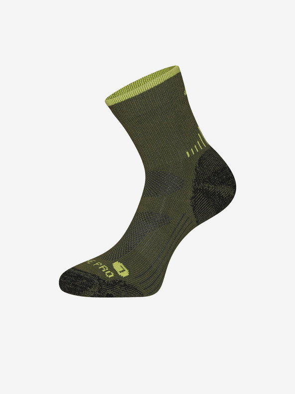 ALPINE PRO Grüne Socken aus Merinowolle ALPINE PRO Kerowe