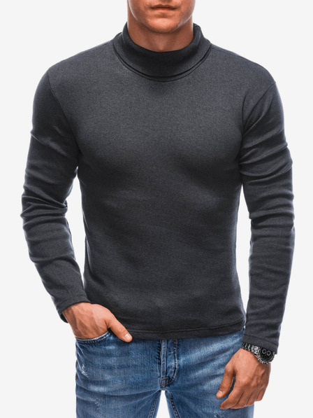 Edoti Dunkelgrauer Herren-Rollkragenpullover von Edoti