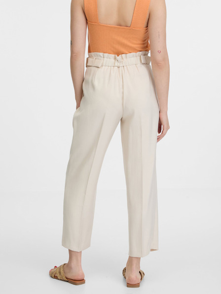 Orsay Beige weite Damenhose ORSAY