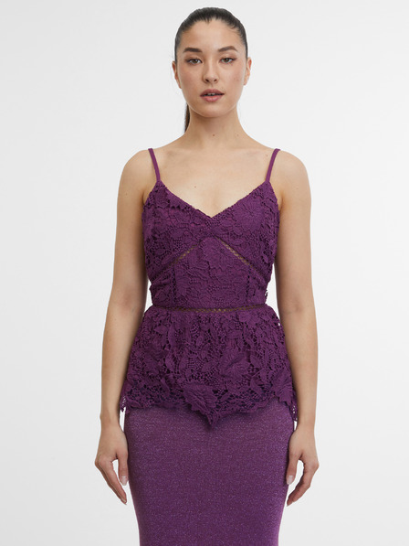 Orsay Lila Damen-Spitzentop ORSAY