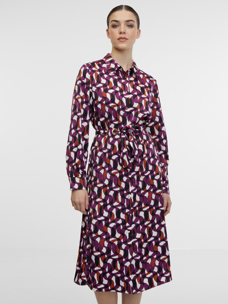 Orsay Lila gemustertes Hemdkleid Damen ORSAY