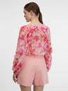 Orsay Rosa Damen-Bluse mit Blumenmuster ORSAY