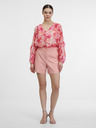 Orsay Rosa Damen-Bluse mit Blumenmuster ORSAY