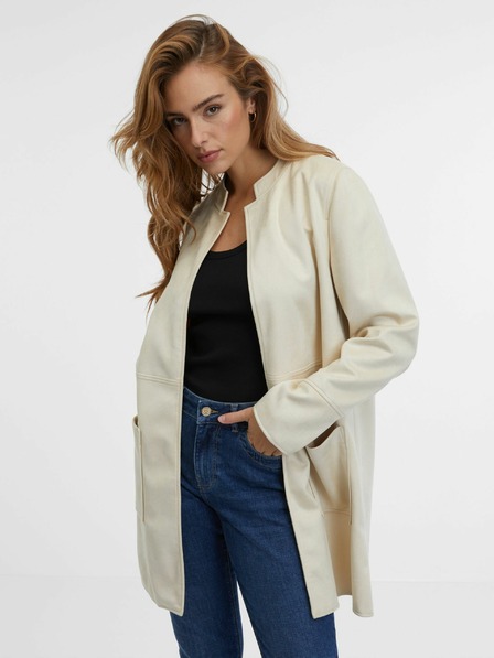 Orsay Beige Damen Kunstlederjacke ORSAY