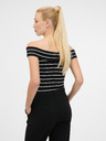 Orsay Schwarz-weißes Damen-Kurzarm-T-Shirt ORSAY