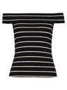 Orsay Schwarz-weißes Damen-Kurzarm-T-Shirt ORSAY