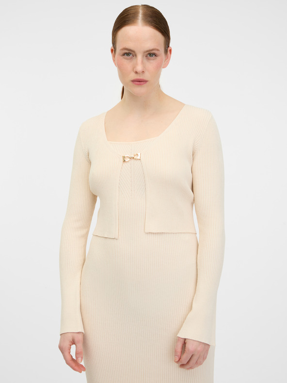 Orsay Beigefarbene Damen-Strickjacke ORSAY