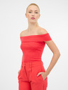 Orsay Rotes Damen-Kurzarm-T-Shirt ORSAY