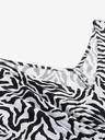 ALPINE PRO Schwarz-weißes Damen-Sommerkleid mit Tierprint ALPINE PRO Graana