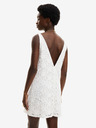 Desigual Weißes Desigual Lace Damen-Kleid