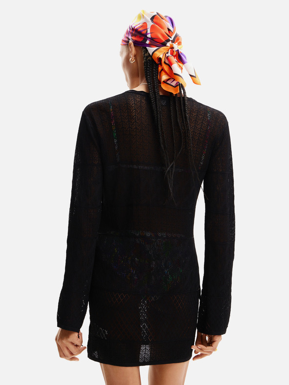 Desigual Desigual El Cairo Schwarzes Damen Strandkleid