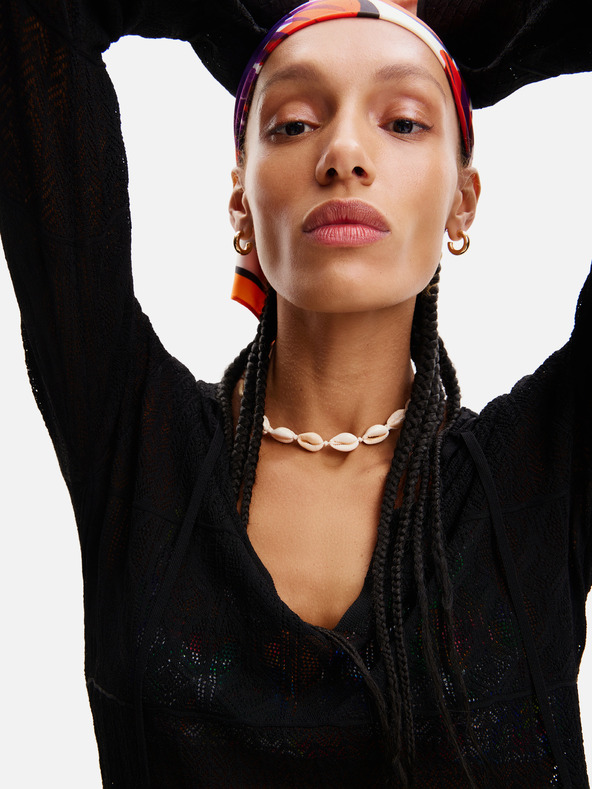 Desigual Desigual El Cairo Schwarzes Damen Strandkleid