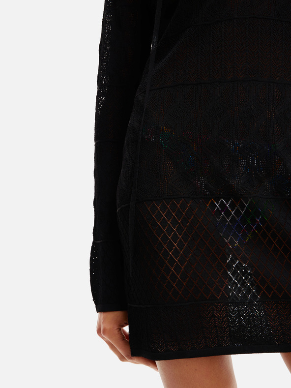 Desigual Desigual El Cairo Schwarzes Damen Strandkleid