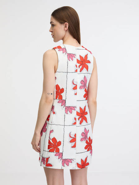 Desigual Rot-weißes geblümtes Minikleid für Damen Desigual Houston